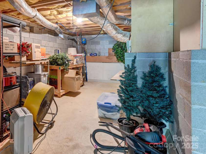 417 Royal Pines Drive, Arden, NC 28704.  MLS# CAR4247214, YatesRealty ID 8347. Basement/storage