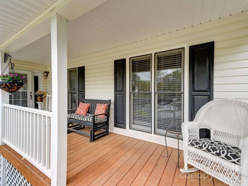 417 Royal Pines Drive, Arden, NC 28704.  MLS# CAR4247214, YatesRealty ID 8347. Covered Front Porch