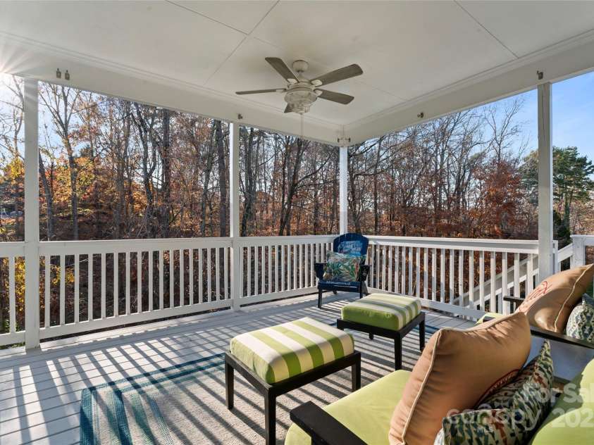 428 Vintage Hill Lane, Huntersville, NC 28078.  MLS# CAR4202236, YatesRealty ID 8353. ONE OF TWO BACK COVERED PORCHES
