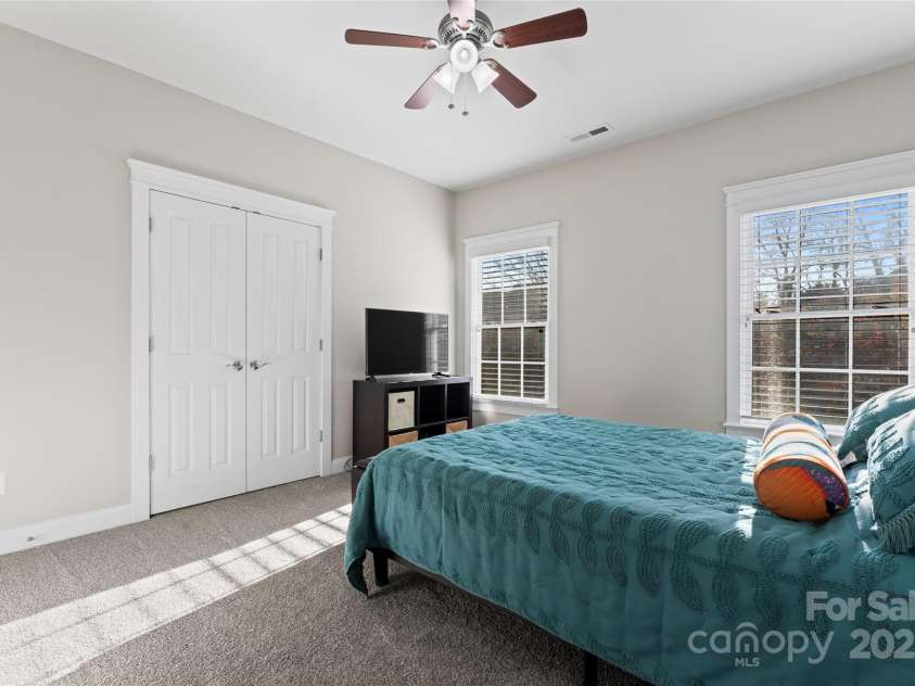 428 Vintage Hill Lane, Huntersville, NC 28078.  MLS# CAR4202236, YatesRealty ID 8353. SECONDARY BEDROOM WITH NEW CARPET