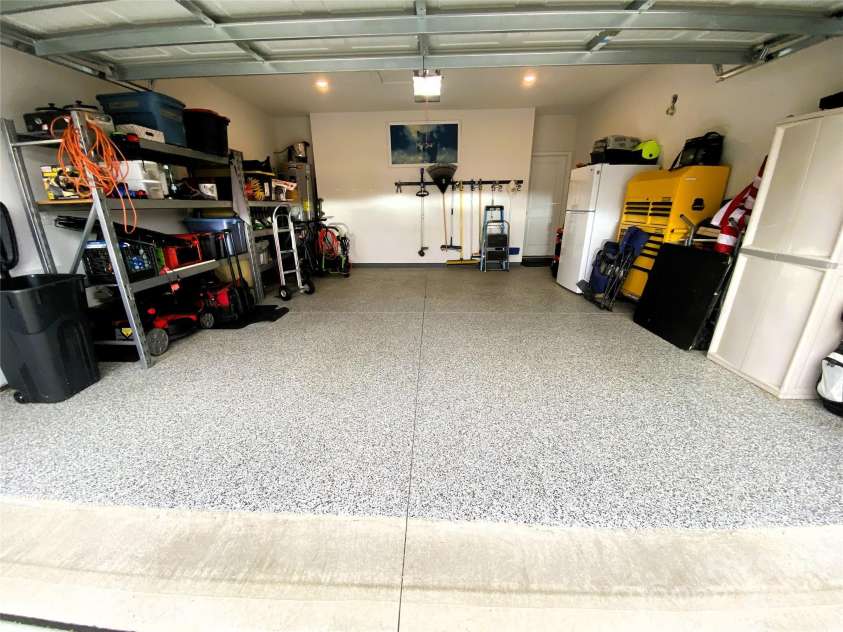 3524 Tully Avenue, Kannapolis, NC 28081.  MLS# CAR4174863, YatesRealty ID 8359. Epoxy garage floor