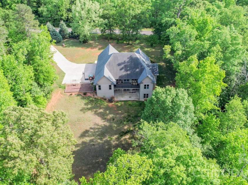 2818 Rockford Road, Shelby, NC 28152.  MLS# CAR4376093, YatesRealty ID 836. Aerial from back of property