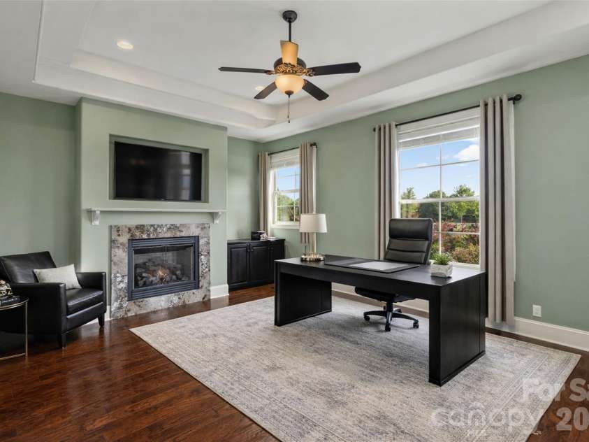 220 Fincher Road, Pauline, SC 29374.  MLS# CAR4363738, YatesRealty ID 8367. Virtually Staged Main Level Study/Office or Flex Bedroom by Entryway Foyer