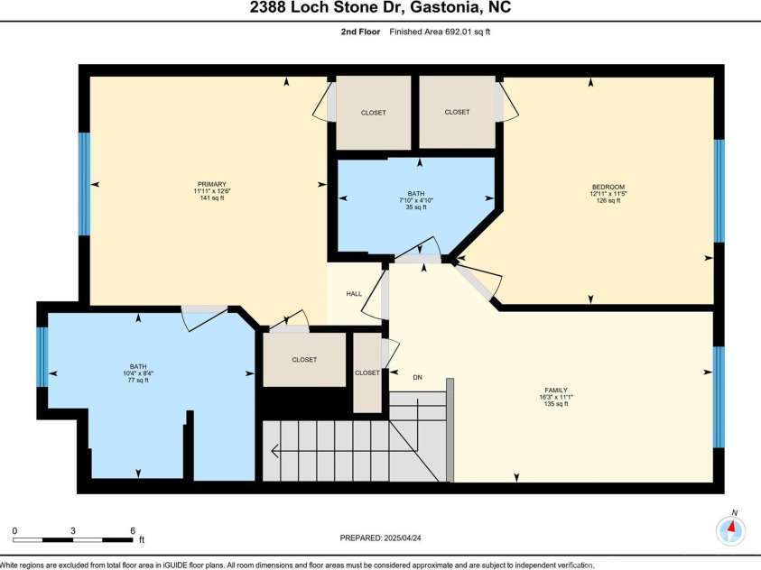 2388 Loch Stone Drive, Gastonia, NC 28054.  MLS# CAR4248464, YatesRealty ID 8396. 2nd Floor, open loft