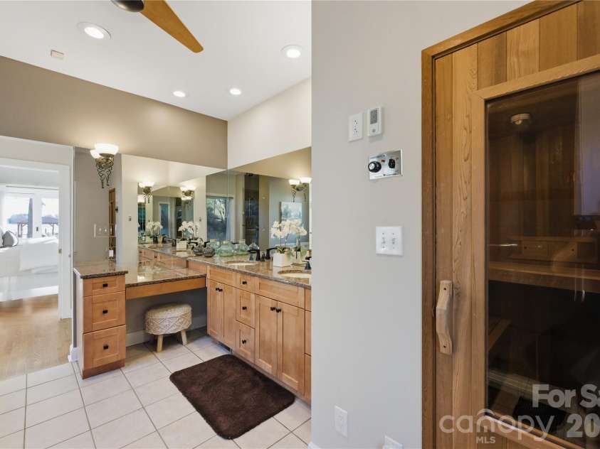 18019 Whispering Oaks Drive, Cornelius, NC 28031.  MLS# CAR4355958, YatesRealty ID 8397. Sauna in Primary