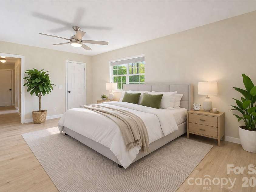 5447 Alpine Lane, Charlotte, NC 28269.  MLS# CAR4353524, YatesRealty ID 8401. Virtually staged to show furniture placement 