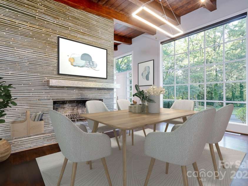 501 Journey Street, Concord, NC 28025.  MLS# CAR4189698, YatesRealty ID 8414. Dining area - virtual staged