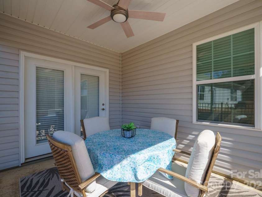 168 Kennerly Center Drive, Mooresville, NC 28115.  MLS# CAR4234236, YatesRealty ID 8416. Screened porch