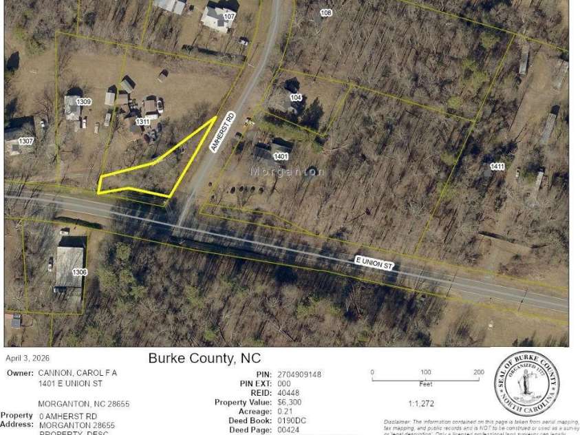 1401 Union Street, Morganton, NC 28655.  MLS# CAR4365588, YatesRealty ID 8423. 