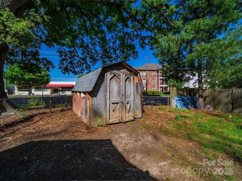 1142 Mona Drive, Charlotte, NC 28206.  MLS# CAR4247504, YatesRealty ID 8437. Shed