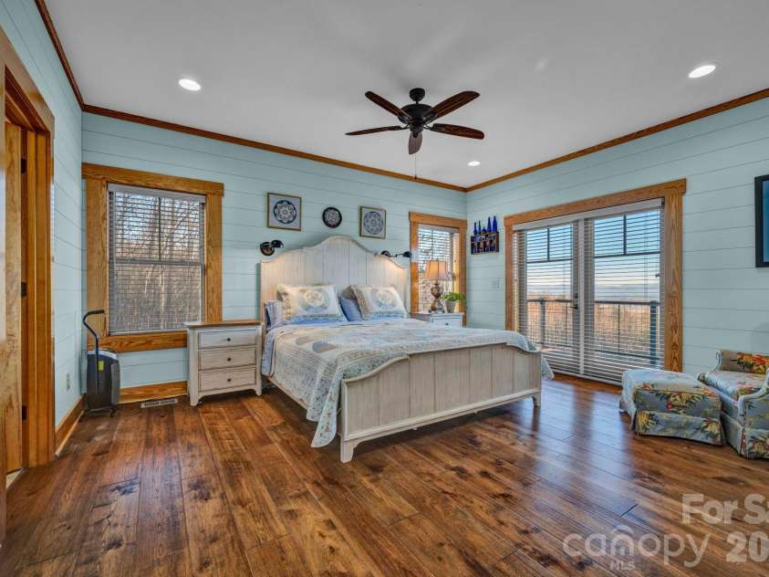 146 Sarinac Drive, Bostic, NC 28018.  MLS# CAR4327091, YatesRealty ID 844. Primary bedroom with mountain views
