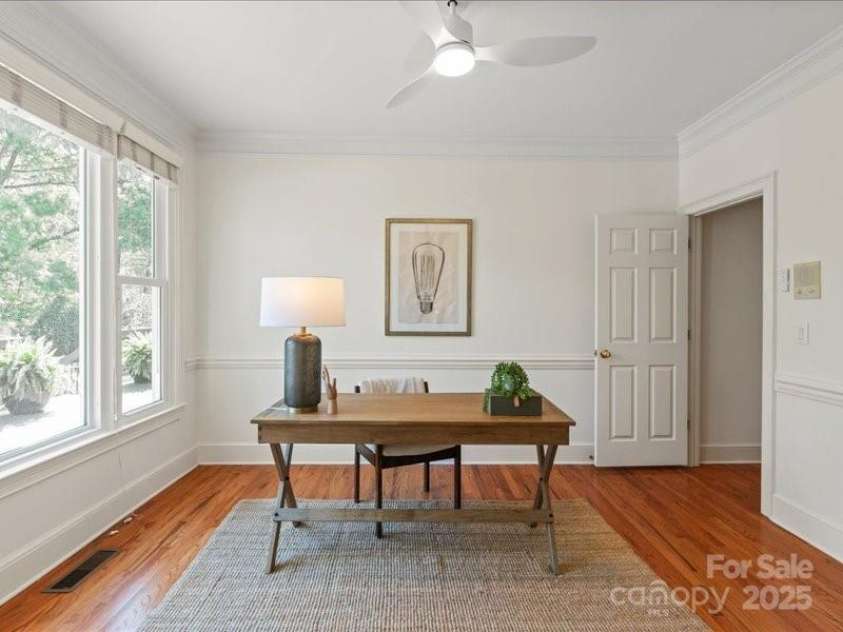 5809 Woodleigh Oaks Drive, Charlotte, NC 28226.  MLS# CAR4248176, YatesRealty ID 8441. Downstairs private Office Space