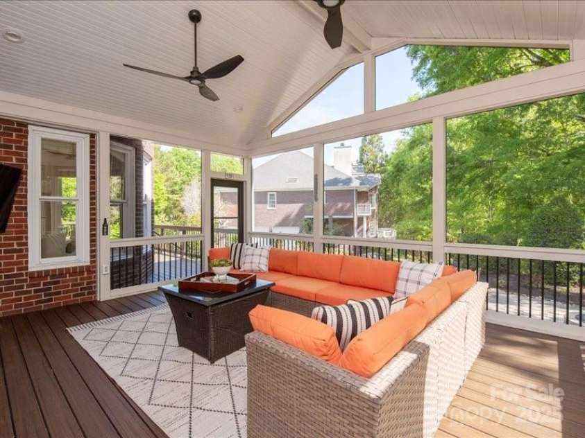 5809 Woodleigh Oaks Drive, Charlotte, NC 28226.  MLS# CAR4248176, YatesRealty ID 8441. ...with views over the backyard