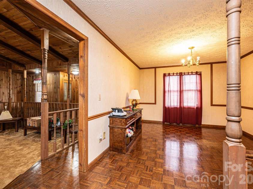 7141 Knobs Landing, Connelly Springs, NC 28612.  MLS# CAR4353694, YatesRealty ID 8442. Dining area, Living Room to left