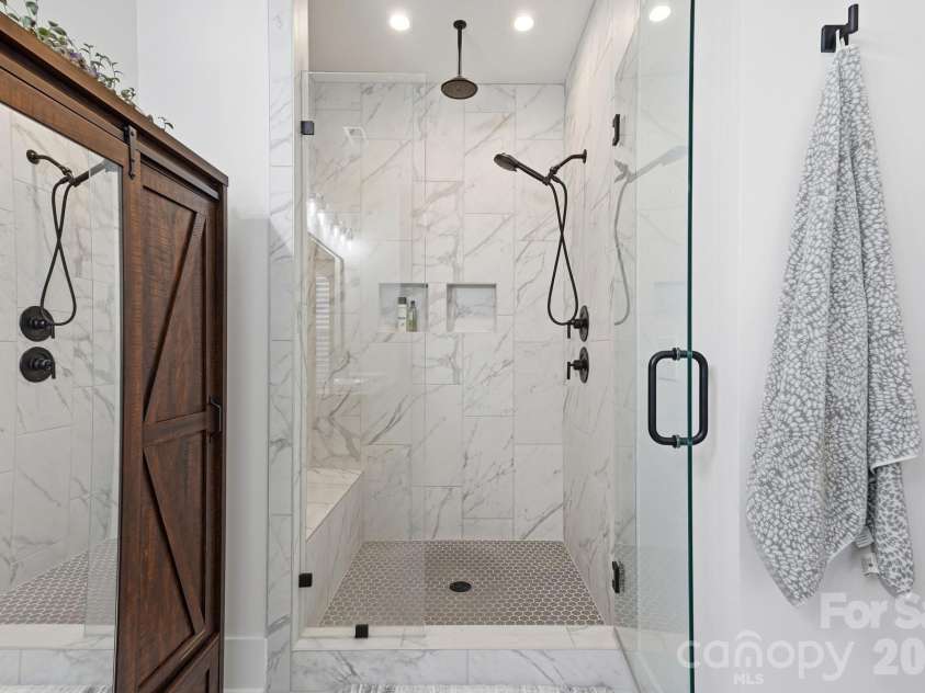 1342 Links Crossing Drive, Monroe, NC 28112.  MLS# CAR4341634, YatesRealty ID 8443. Large tiled shower