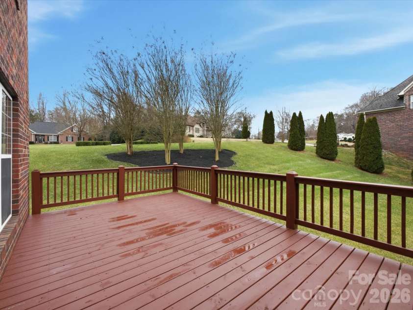 9701 Julliard Drive, Mint Hill, NC 28227.  MLS# CAR4344353, YatesRealty ID 8444. Rebuilt Back Deck
