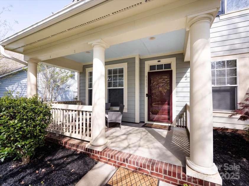 8830 Beaver Creek Drive, Charlotte, NC 28269.  MLS# CAR4233307, YatesRealty ID 8449. Front porch