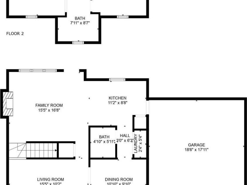 9509 Green Apple Drive, Charlotte, NC 28215.  MLS# CAR4206111, YatesRealty ID 8451. 1st floorplan