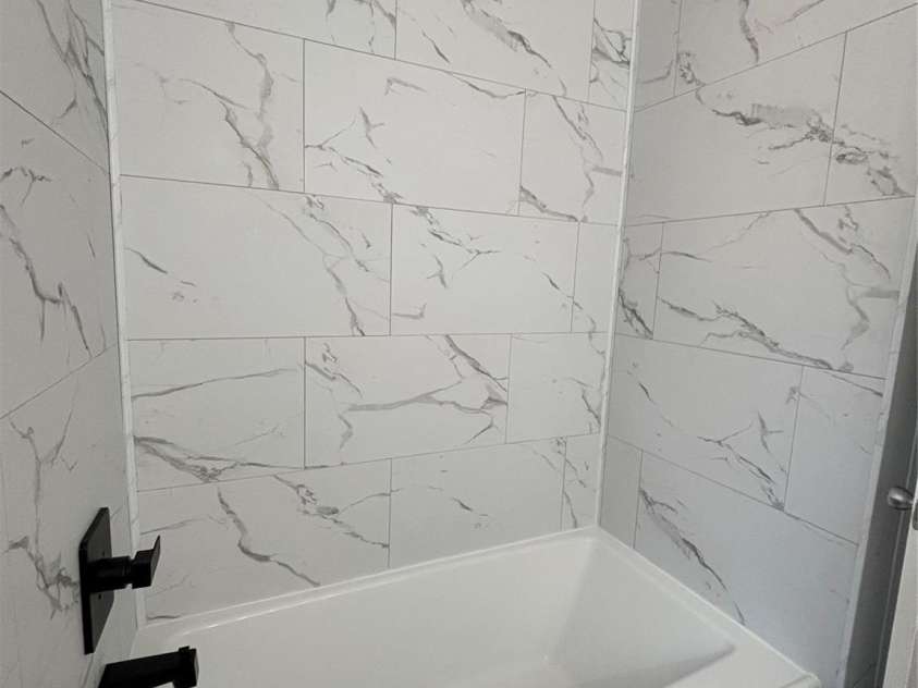 328 Melody Lane, Saluda, NC 28773.  MLS# CAR4282842, YatesRealty ID 8455. Hall bath