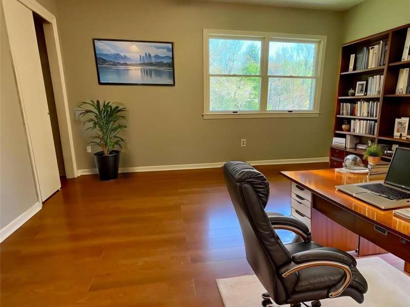 328 Melody Lane, Saluda, NC 28773.  MLS# CAR4282842, YatesRealty ID 8455. Virtually staged as office  in bedroom #1