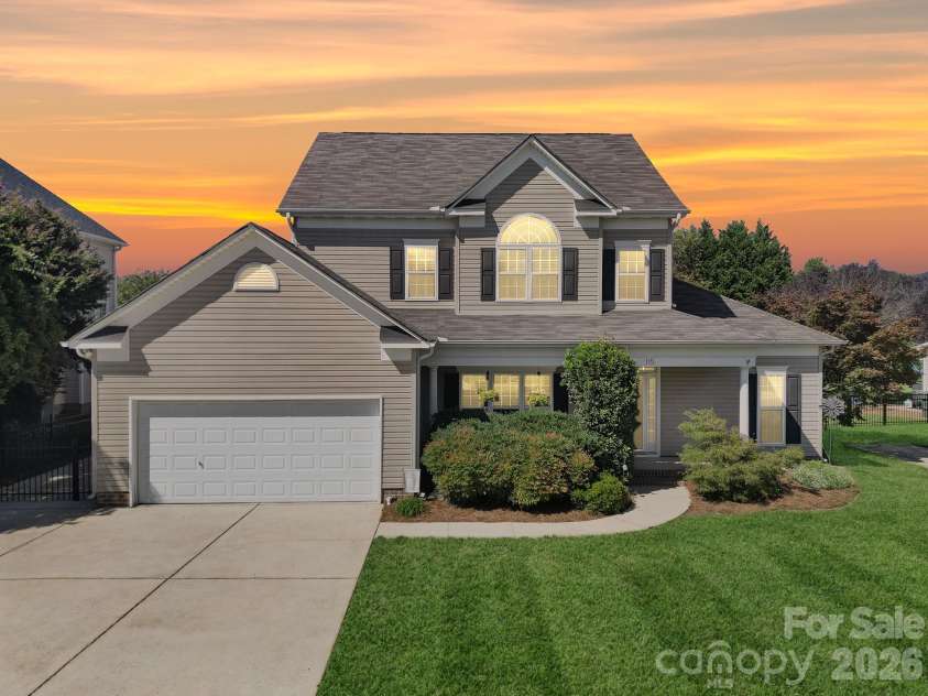 115 Lamplighter Lane, Mooresville, NC 28115.  MLS# CAR4351586, YatesRealty ID 8456. Sunset View