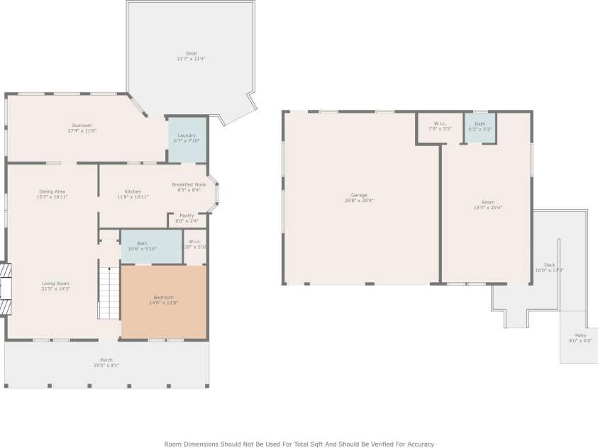 8771 Lower Rocky River Road, Concord, NC 28025.  MLS# CAR4165694, YatesRealty ID 847. First Floor and Detached Garage/Salon