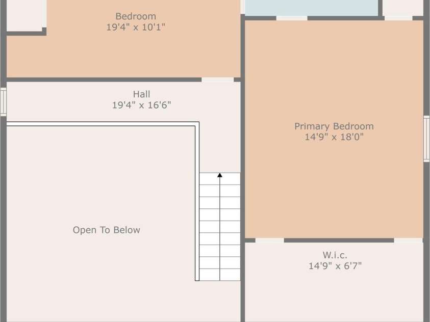8771 Lower Rocky River Road, Concord, NC 28025.  MLS# CAR4165694, YatesRealty ID 847. Second Floor