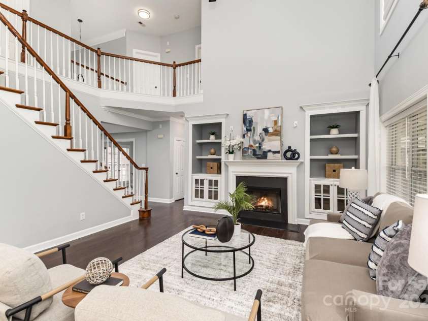 502 Geary Street, Concord, NC 28027.  MLS# CAR4238794, YatesRealty ID 8479. Gas FP w/built ins