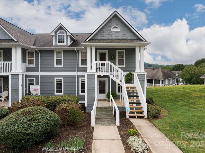 4805 Breakers Lane, Asheville, NC 28806.  MLS# CAR4307390, YatesRealty ID 848. End Unit 4805, entrance on main level.