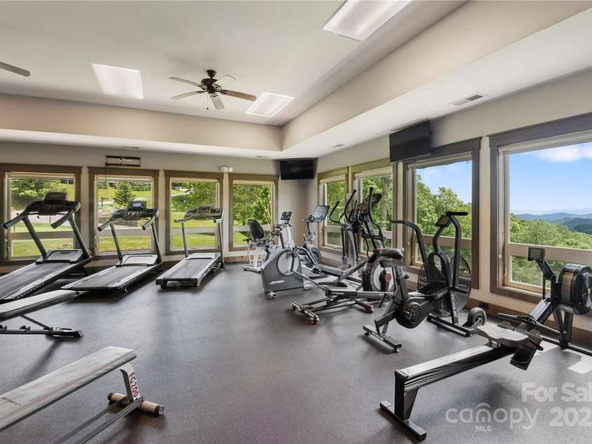205 Chestnut Village, Mars Hill, NC 28754.  MLS# CAR4273023, YatesRealty ID 85. Exercise facility at WL Country Club