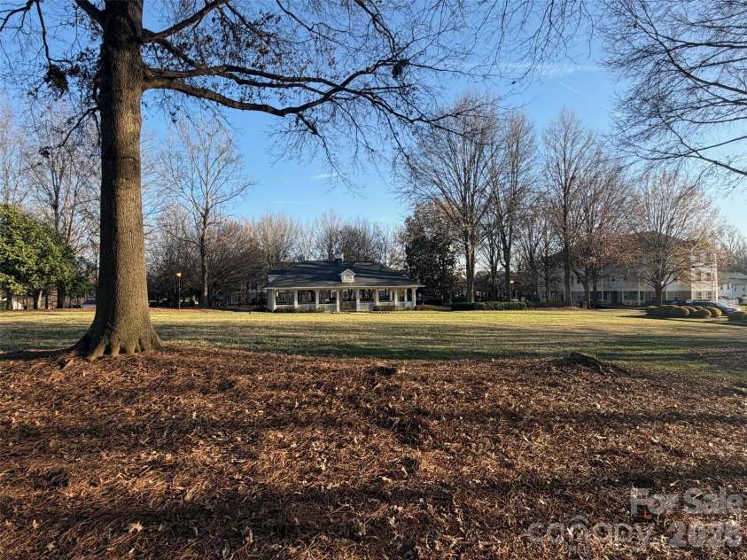 18605 Ruffner Drive, Cornelius, NC 28031.  MLS# CAR4330477, YatesRealty ID 8517. View across from the condo. Community common area