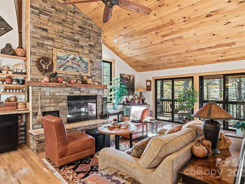 123 Holly Hill Farm Road, Mars Hill, NC 28754.  MLS# CAR4321116, YatesRealty ID 852. Relax by the Fire! 