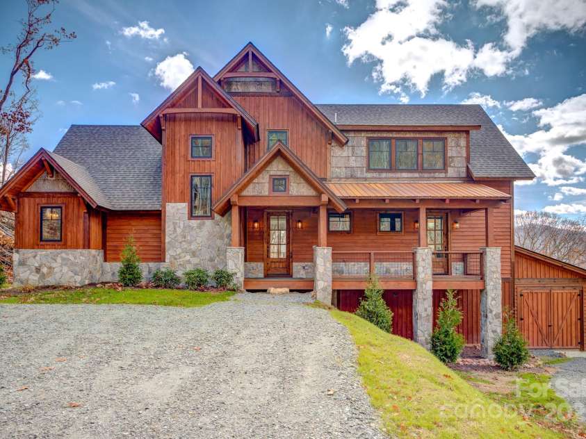 37 Tioga Trail, Banner Elk, NC 28604.  MLS# CAR4215738, YatesRealty ID 852. Front Elevation