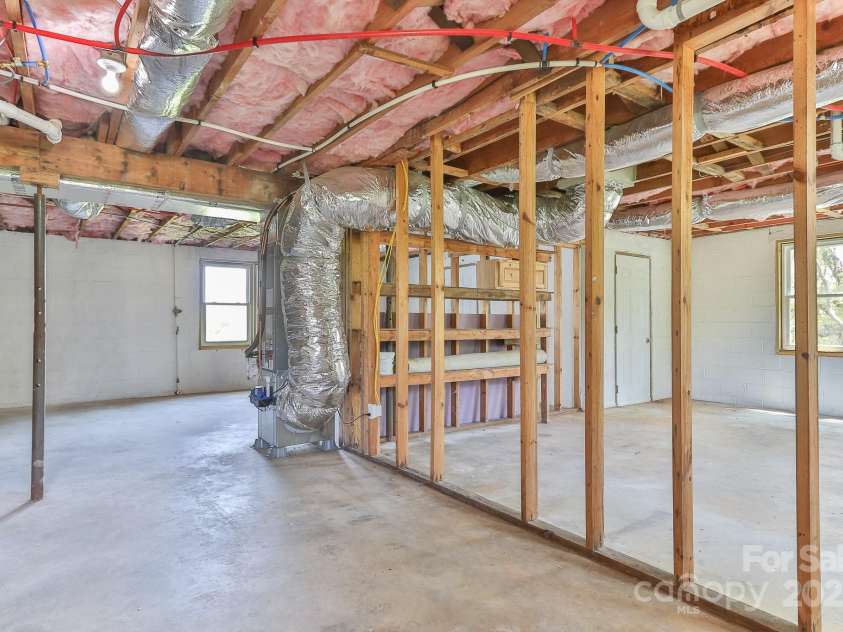 963 Kenham Place, Lenoir, NC 28645.  MLS# CAR4247410, YatesRealty ID 8520. Unfinished walkout basement