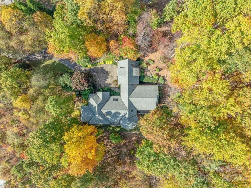 150 Cherry Hill, Mill Spring, NC 28756.  MLS# CAR4201746, YatesRealty ID 8524. Aerial view of home.