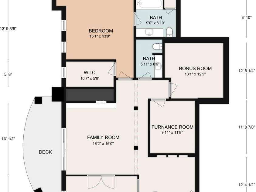 150 Cherry Hill, Mill Spring, NC 28756.  MLS# CAR4201746, YatesRealty ID 8524. Basement level floor plan