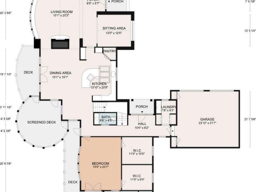 150 Cherry Hill, Mill Spring, NC 28756.  MLS# CAR4201746, YatesRealty ID 8524. Main floor plan