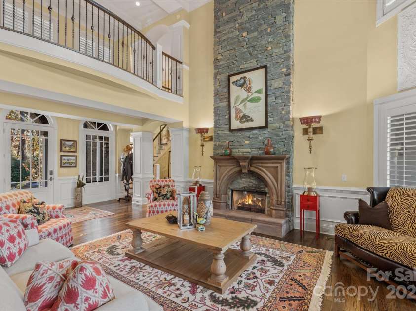 250 Big Bear Road, Highlands, NC 28741.  MLS# CAR4313436, YatesRealty ID 8529. Living Room