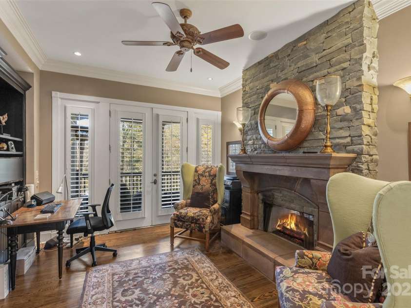 250 Big Bear Road, Highlands, NC 28741.  MLS# CAR4313436, YatesRealty ID 8529. Office/Library