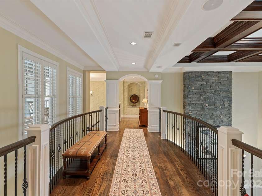 250 Big Bear Road, Highlands, NC 28741.  MLS# CAR4313436, YatesRealty ID 8529. Upstairs Hallway