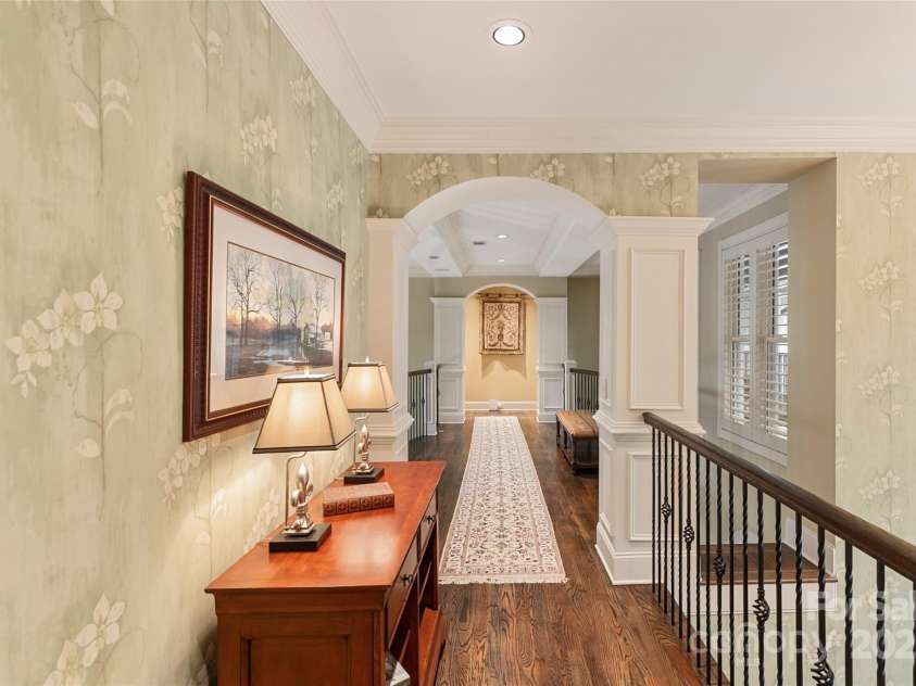 250 Big Bear Road, Highlands, NC 28741.  MLS# CAR4313436, YatesRealty ID 8529. Upstairs Hallway