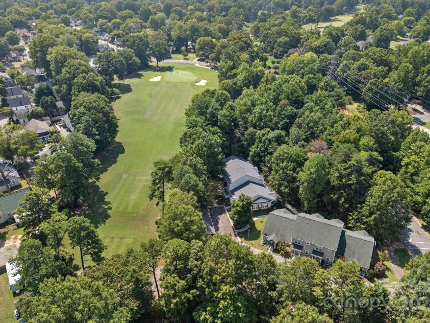 116 Par Place, Mooresville, NC 28115.  MLS# CAR4177547, YatesRealty ID 853. Ariel of golf course