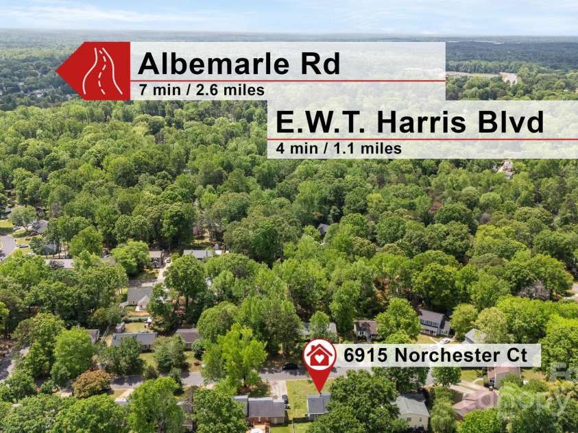 6915 Norchester Court, Charlotte, NC 28227.  MLS# CAR4250063, YatesRealty ID 8539. 