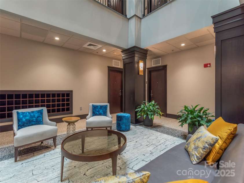 21 Battery Park Avenue, Asheville, NC 28801.  MLS# CAR4067139, YatesRealty ID 8540. Entry is off the Atrium
