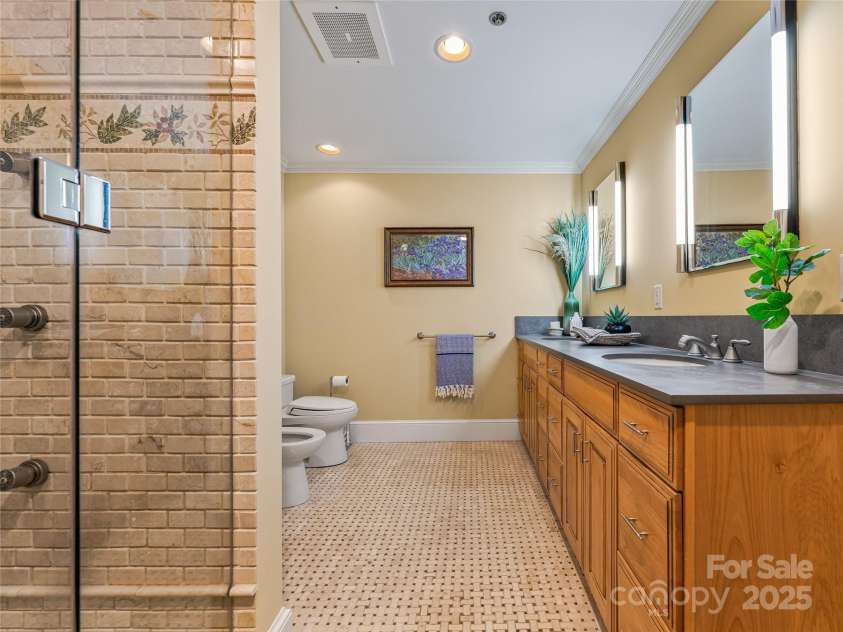 21 Battery Park Avenue, Asheville, NC 28801.  MLS# CAR4322706, YatesRealty ID 8540. Primary bathroom