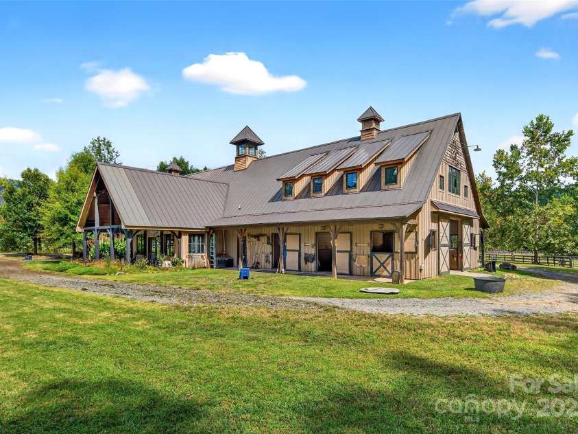 305 Clubhouse Lane, Mill Spring, NC 28756.  MLS# CAR4311469, YatesRealty ID 8548. Stables 