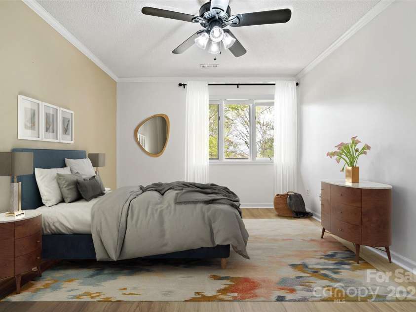 1501 Independence Trail, Morganton, NC 28655.  MLS# CAR4165990, YatesRealty ID 8549. Virtual staging of primary bdr