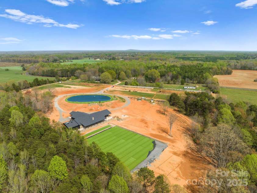 1565 Shinnville Road, Cleveland, NC 27013.  MLS# CAR4215250, YatesRealty ID 855. Aerial showing all the potential of this exquisite property