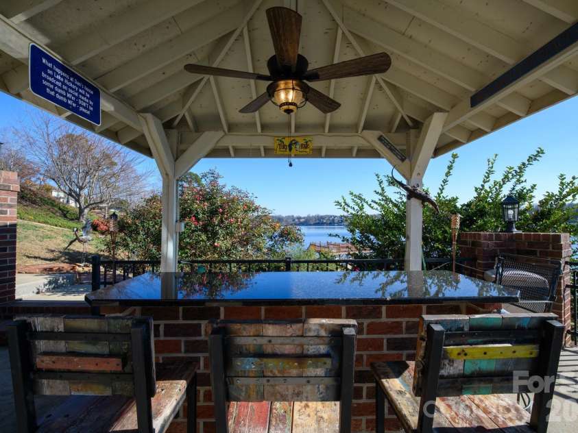 121 Pleasant Pointe Drive, Hickory, NC 28601.  MLS# CAR4327566, YatesRealty ID 8557. Wed bar at pool in a sink and mini fridge.