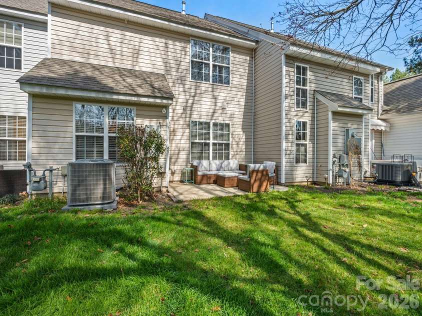 9977 Reindeer Way Lane, Charlotte, NC 28216.  MLS# CAR4351235, YatesRealty ID 8564. Back Patio 
